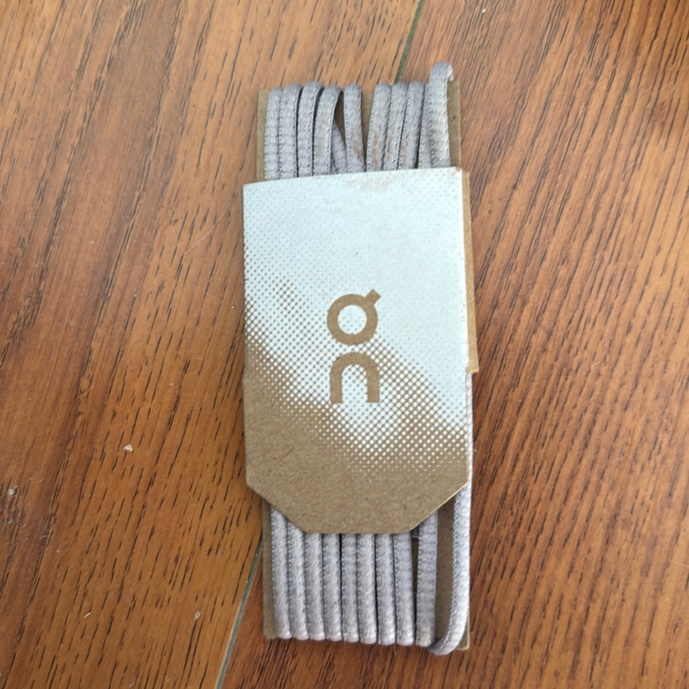 On sneaker shoe laces